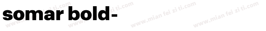 somar bold字体转换